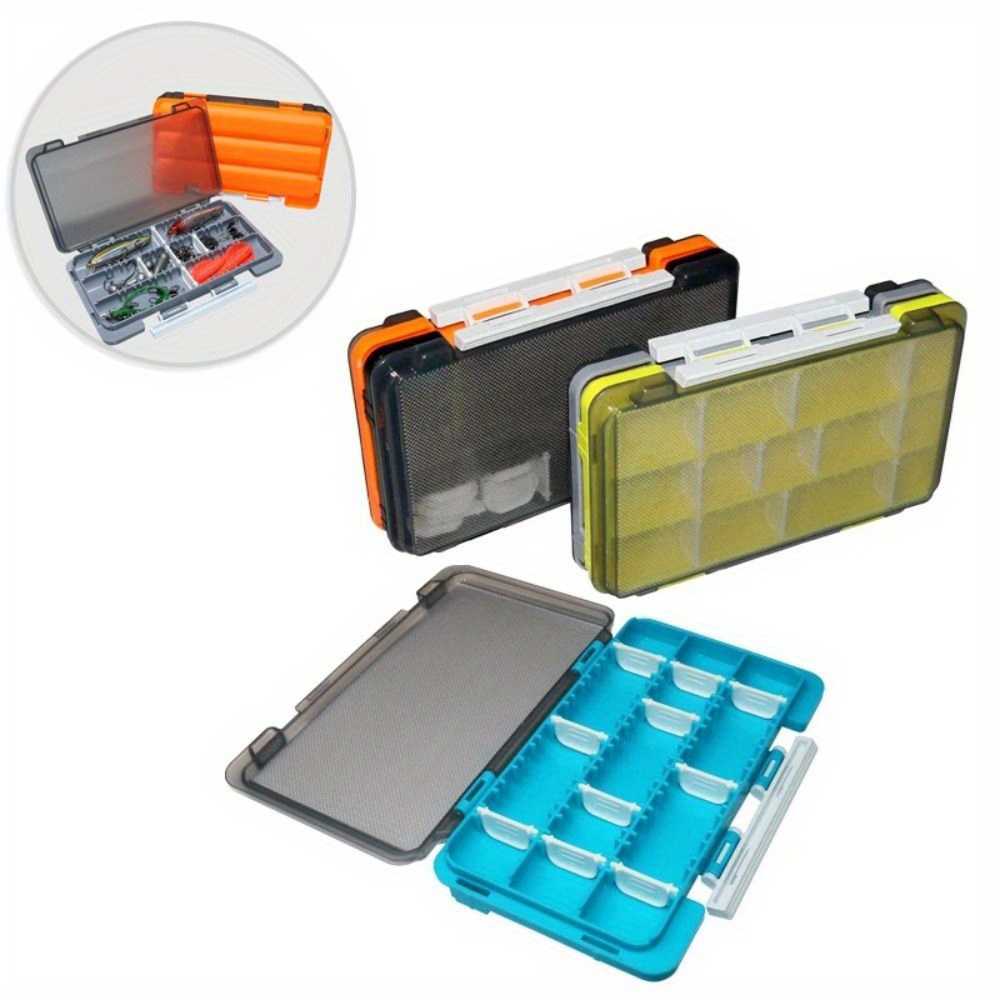 Waterproof Fishing Tackle Box With Adjustable Dividers - Temu Canada