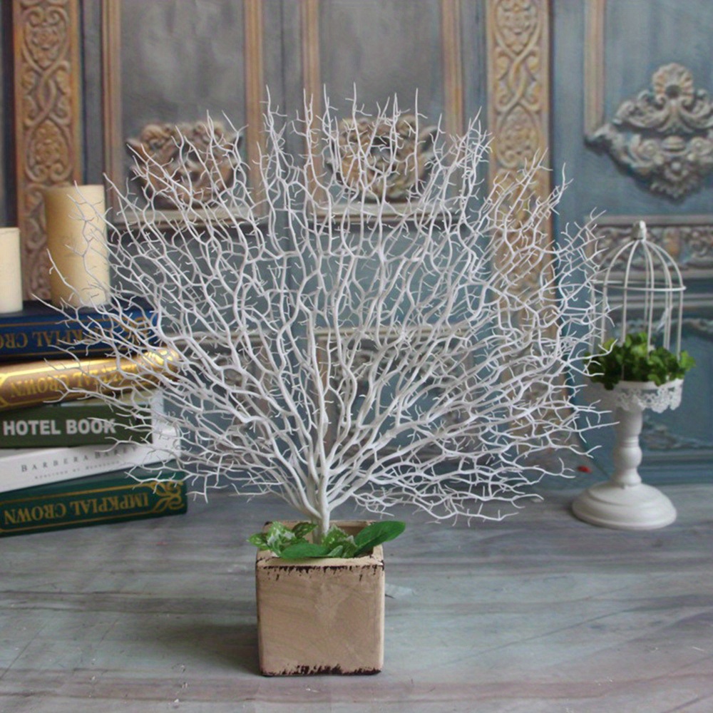 TEMU 1pc Artificial Branch Branch Artificial Flower Artificial Sea Iron Branch Fake Flower Wedding Decoration Branch