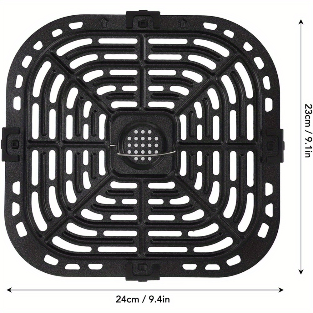 Piezas de la rejilla de la freidora de aire, placa de parrilla para la  sartén de la freidora de aire antiadherente Accesorios de la freidora de  aire Estante de la freidora de