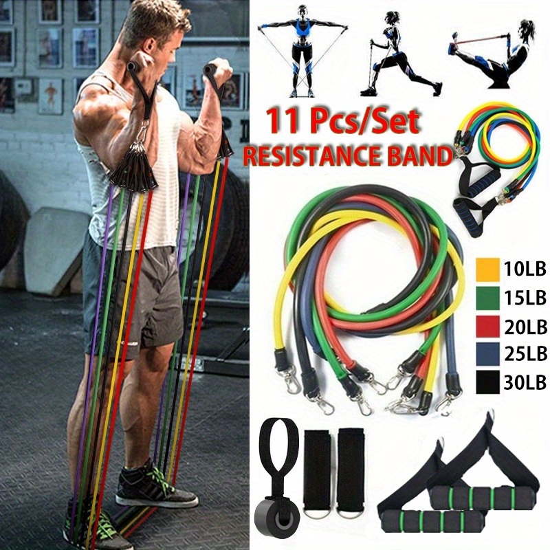 Buy 11- Pieces Yoga Stretch Band Set Online in Oman