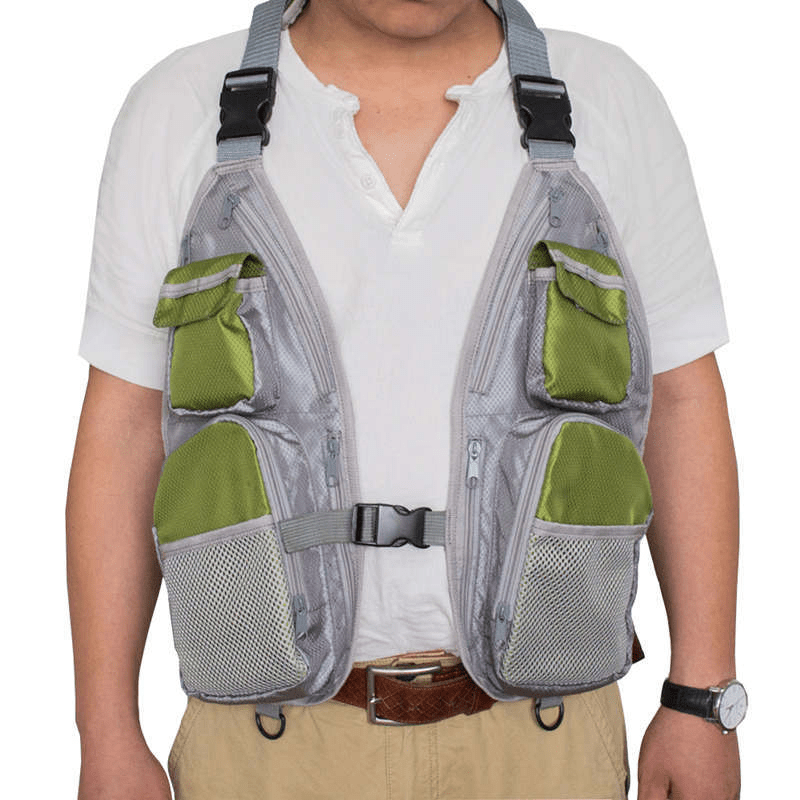 1pc 600D Oxford Cloth Fishing Vest, Multi-functional Waterproof and Wear-resistant Fishing Vest,Temu