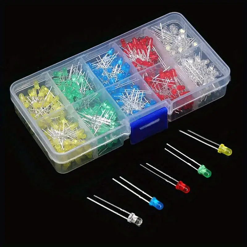Kit De Diodos, 300 Piezas De Diodos De Luz LED, Luces LED, Kit De LED Luces Led Kit De Led Caracteristicas De Vanguardia