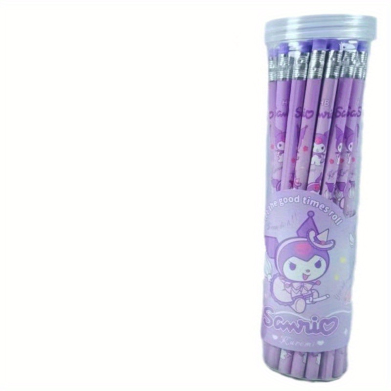 50pcs/set Hello Kitty Kuromi Melody Cinnamoroll Hb Pencils With Ruler And  Pencil Roller Kawaii Cartoon Stationery Box Set Student Writing Drawing Hb  Pencils Sketch Pens - Sports & Outdoors - Temu