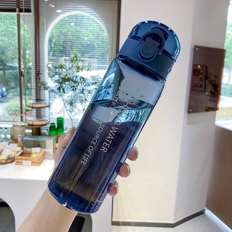NOPNOG Kunststoff-Wasserflasche mit Pillendose für den täglichen Gebrauch,  tragbare Trinkflasche : : Sonstiges