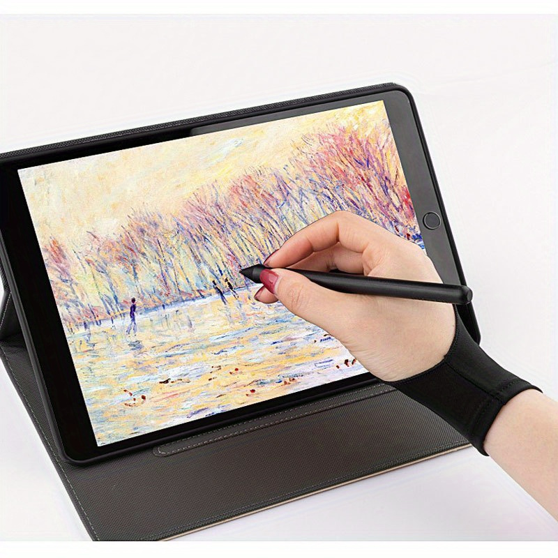 1/2 pcs Painting Anti-fouling Anti-wear Anti-sweat Anti-dirty Sketch Oil  Painting Two-finger Art Electronic Digital Board Screen Hand-painted  Painting