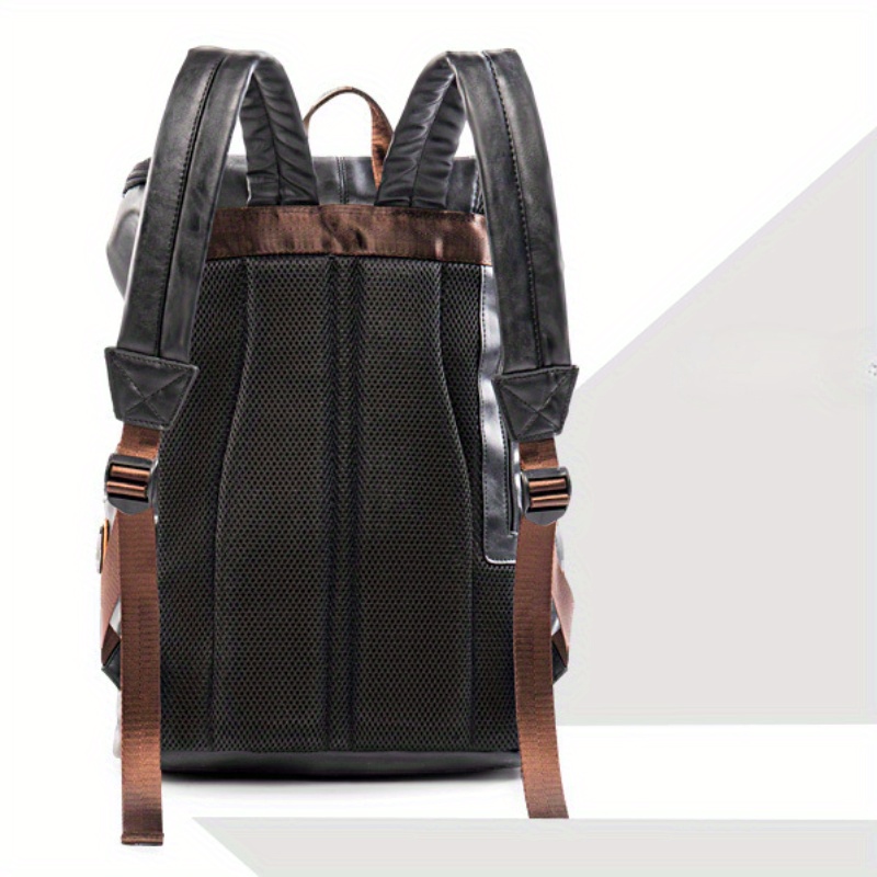 Mochila vintage de lujo para hombres de gran capacidad Mochilas para  portátil de cuero negro bolsas de viaje para hombres, Caoba, Mochilas de  viaje