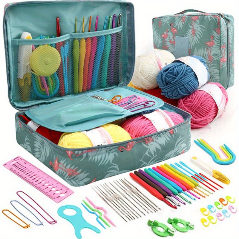 Oshhni Knitting Needles Storage Bag Crochet Hooks Set Organizer