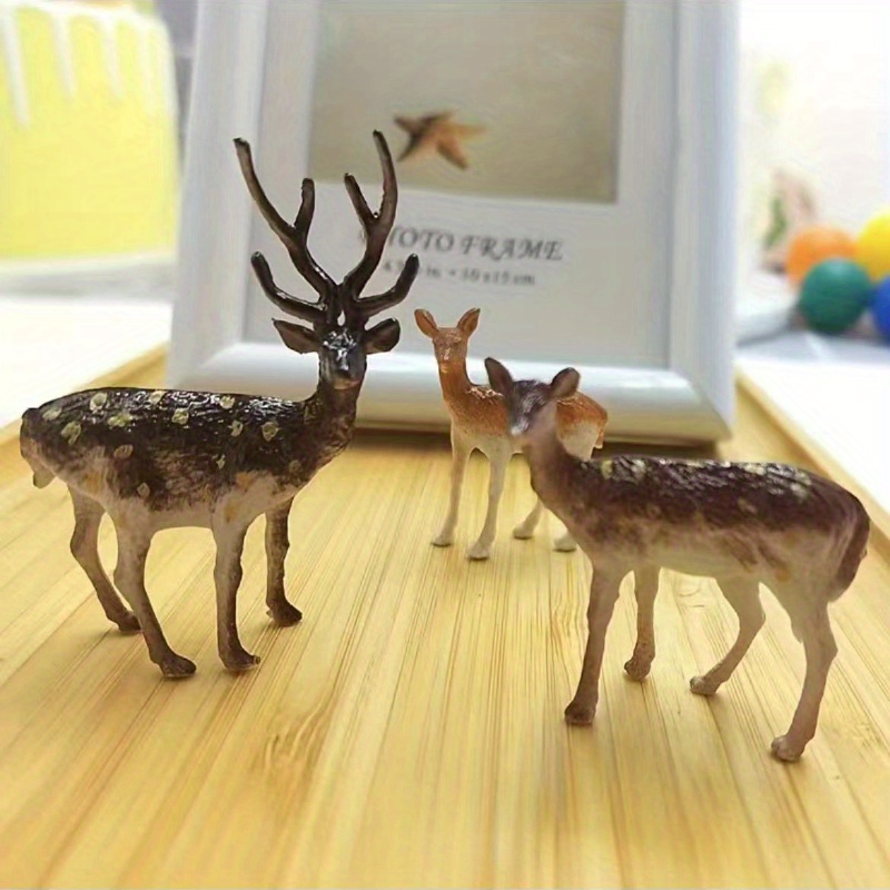 1p Simulation Wild Forest Animal Model Decoration, Weihnachts