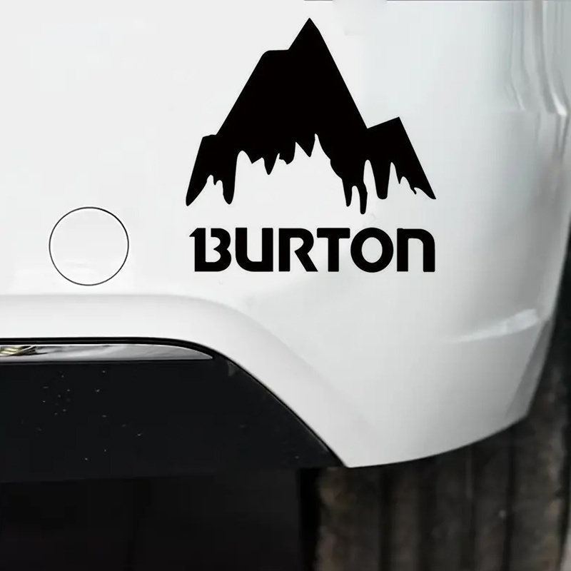 Burton Mountain Ski Snowboard Car Sticker For Laptop Bottle