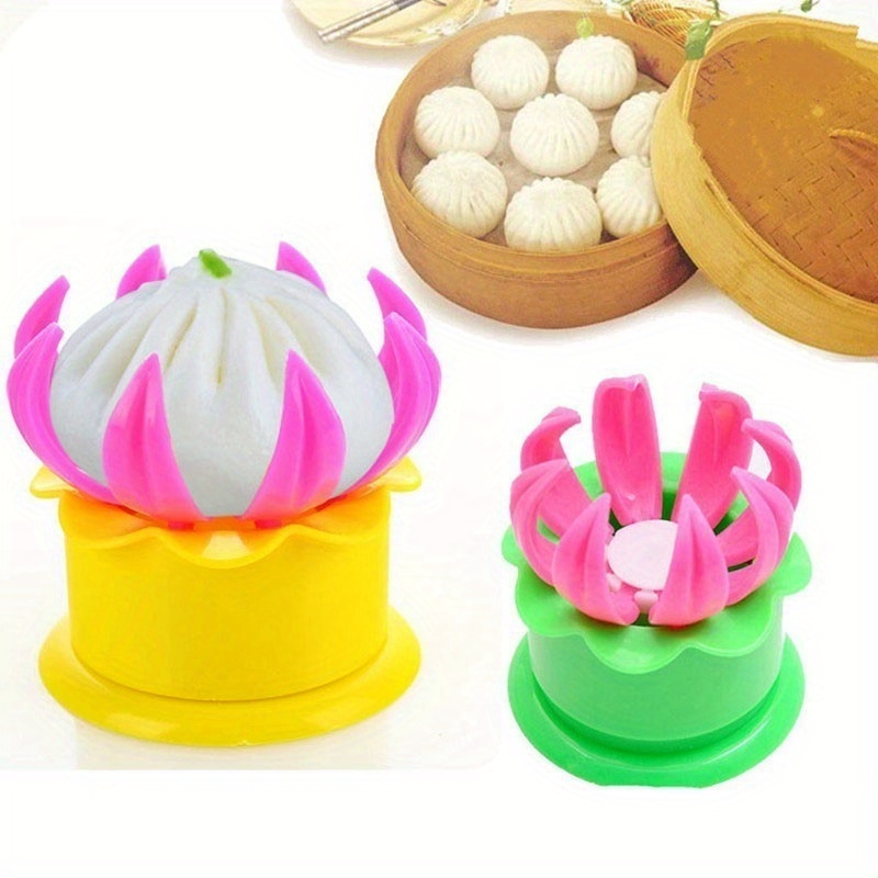 Machine à Baozi (petits Pains Vapeur) - Moule En Plastique Alimentaire, Forme Fleur, Facile à Utiliser - 9