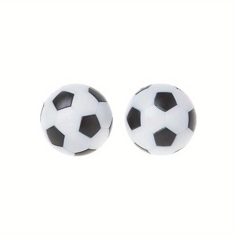 Accessoires de machine de baby-foot 32mm Protection de l'environnement  Football cinq étoiles, une pièce Blanc Et Noir