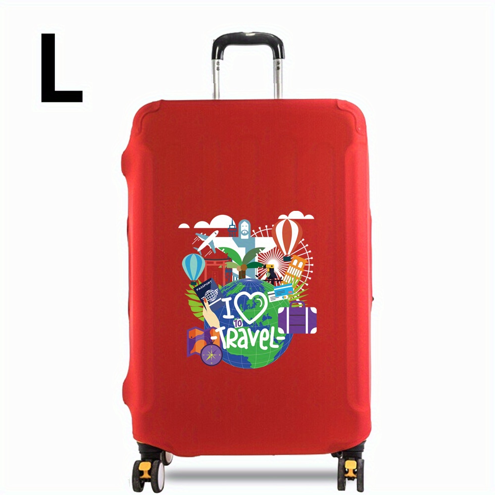  FISNAE Funda de maleta de dibujos animados con cara de monstruo  aterrador, protector de equipaje, color rojo, fundas de equipaje para  maletas de 26, 28, 30, 32 pulgadas, fundas para maleta