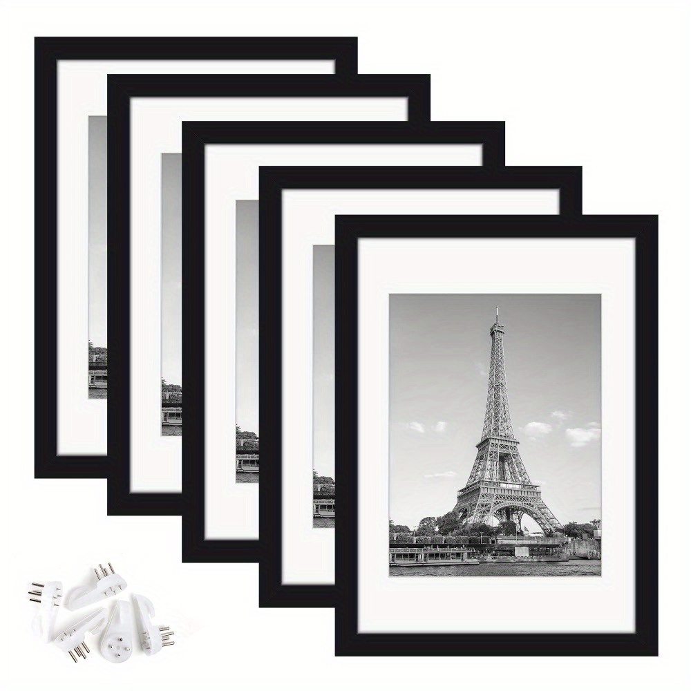 Cadre Photo Noir en Résine Format A4 (21x29.7 cm) (lot de 3