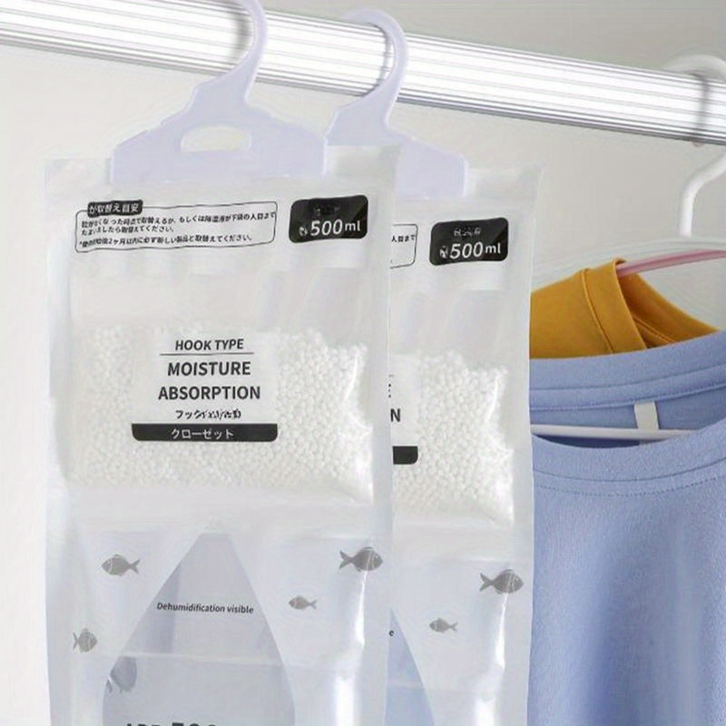 Caja de deshumidificación de ropa, bolsa de humedad desmontable para armario  ropero