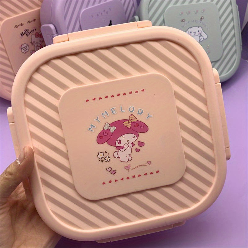 Kuromi Hello Kitty Y2k Lunch Box Double Compartment - Temu