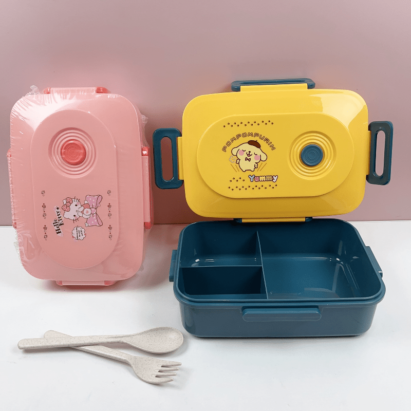 Kuromi Hello Kitty Y2k Lunch Box Double Compartment - Temu