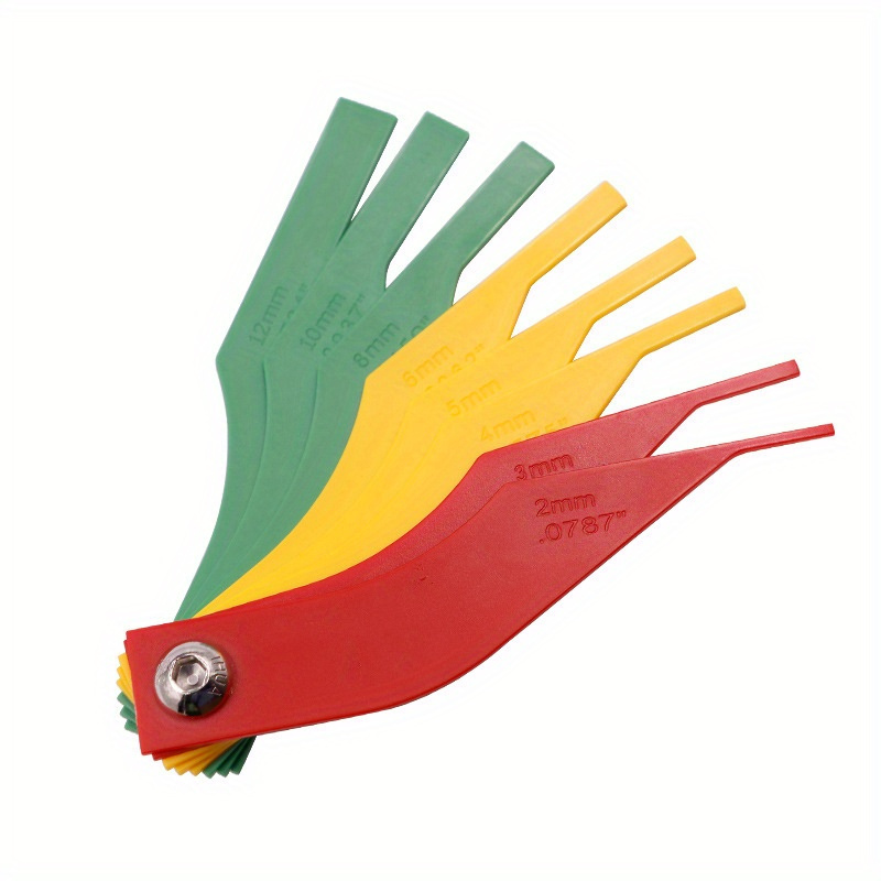 Image of Car Tool 8 In 1 Brake Pad Measuring Tool Gauge Feeler Tester Scale Lining Thickness Wear Meter Thickness Gauge Handy Measuring