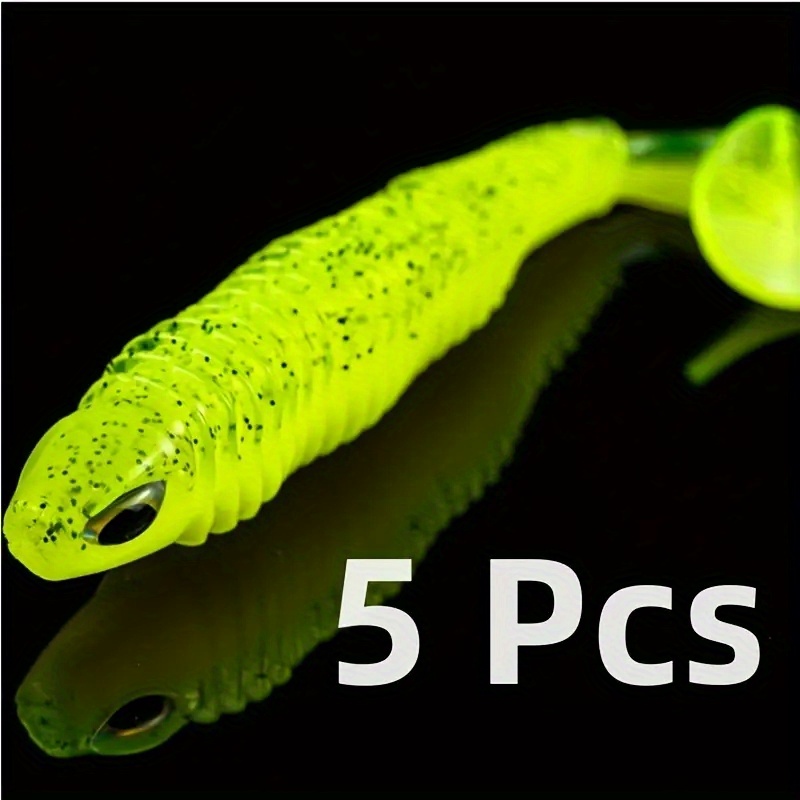 Glow in dark Silicone Soft Lures Lifelike Paddle Tail - Temu