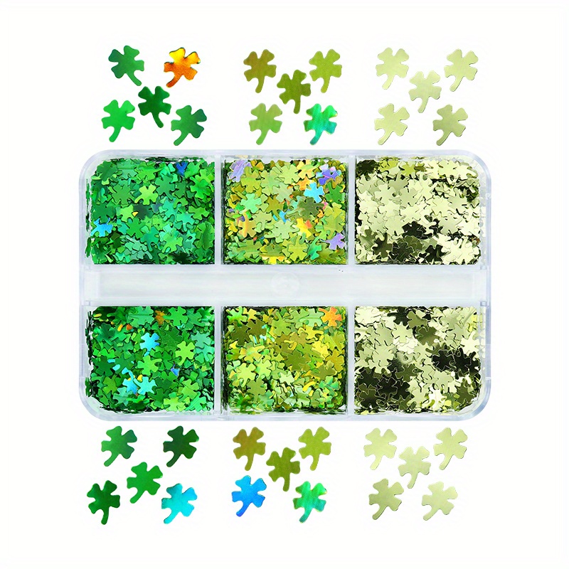1pc Holographic Glitter Four Leaf Clover Sequins For Epoxy Resin Filler  Irish Festival St.patrick's Day Diy Pendant Resin Filling Accessories -  Arts, Crafts & Sewing - Temu