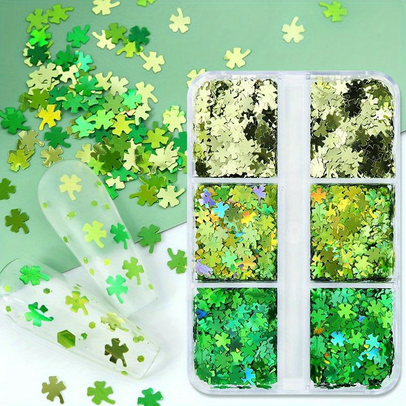 1pc Holographic Glitter Four Leaf Clover Sequins For Epoxy Resin Filler  Irish Festival St.patrick's Day Diy Pendant Resin Filling Accessories -  Arts, Crafts & Sewing - Temu