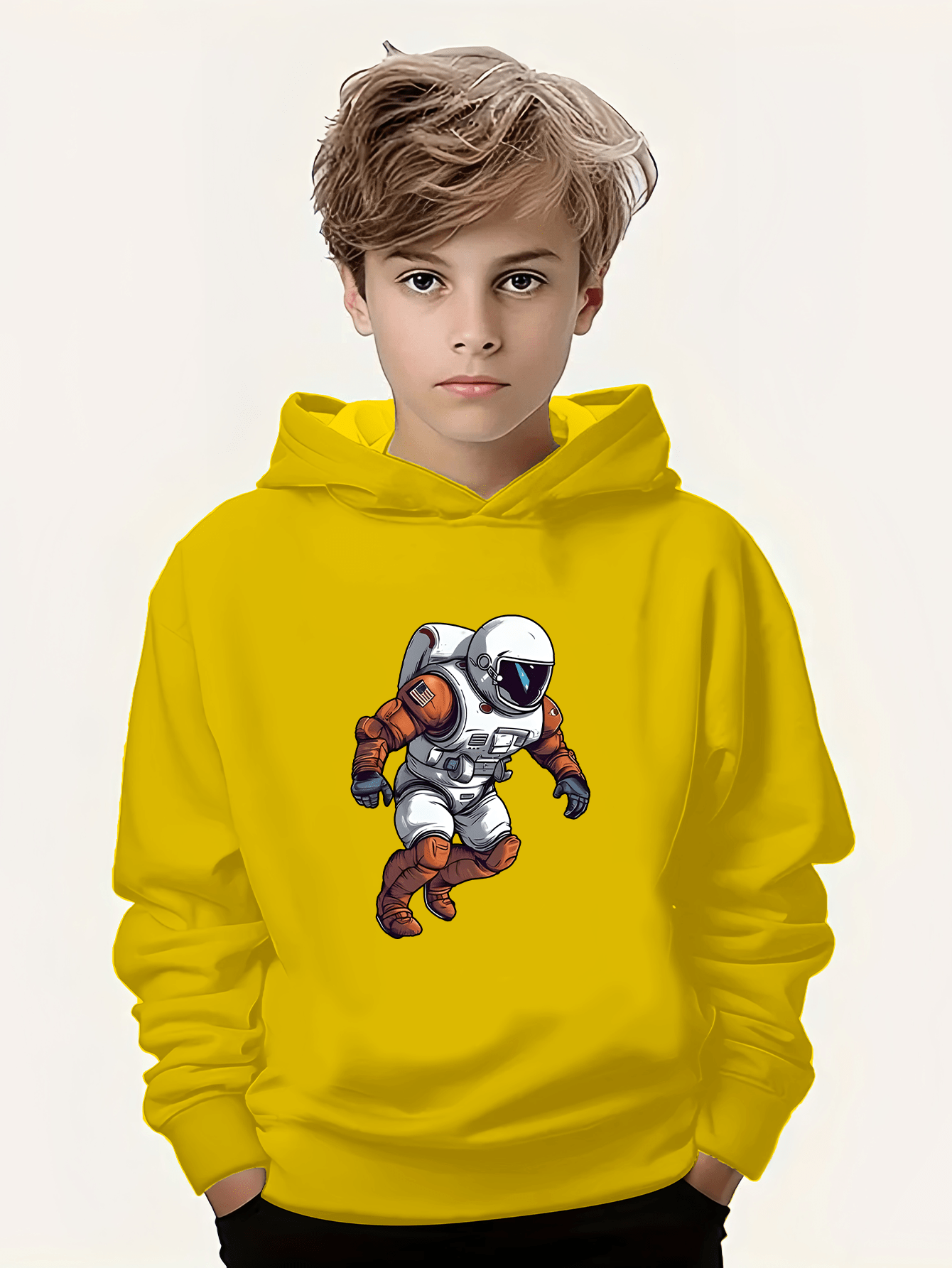 Sudadera Con Capucha Para Niños De Invierno - Estampada, Cálida, Con Conjunto Interior A Juego, Tela Suave De Poliéster