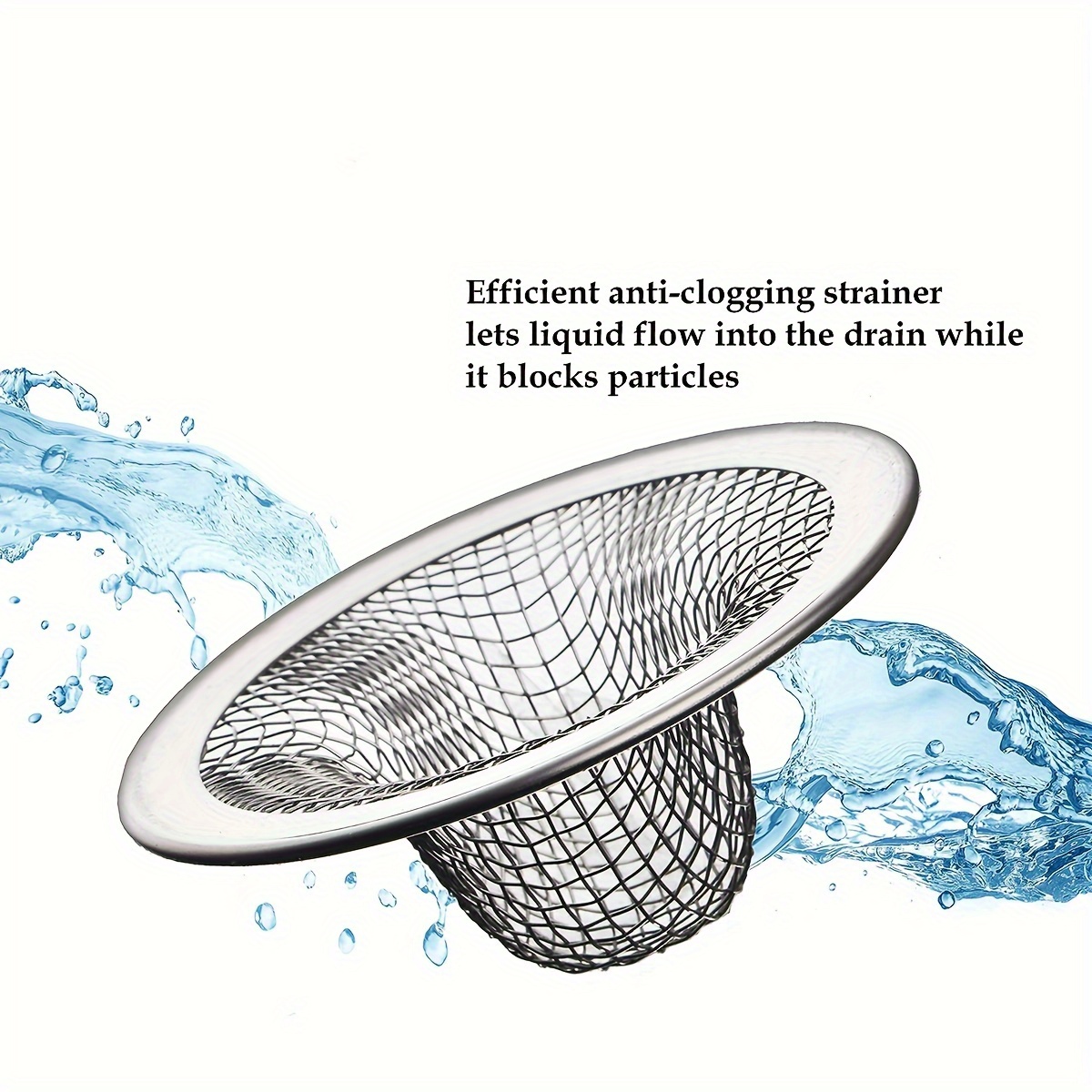 20pcs Bathroom Sink Strainer, Stainless Steel Mesh Sink Drain Strainer, Hair Catcher for Bathroom Sink, Sink Drain Filter, Bathroom Accessories details 0