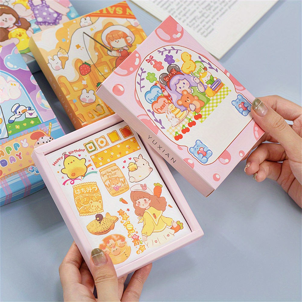 YUXIAN Periodical Series Sticker Book for Scrapbooking and Junk Journal