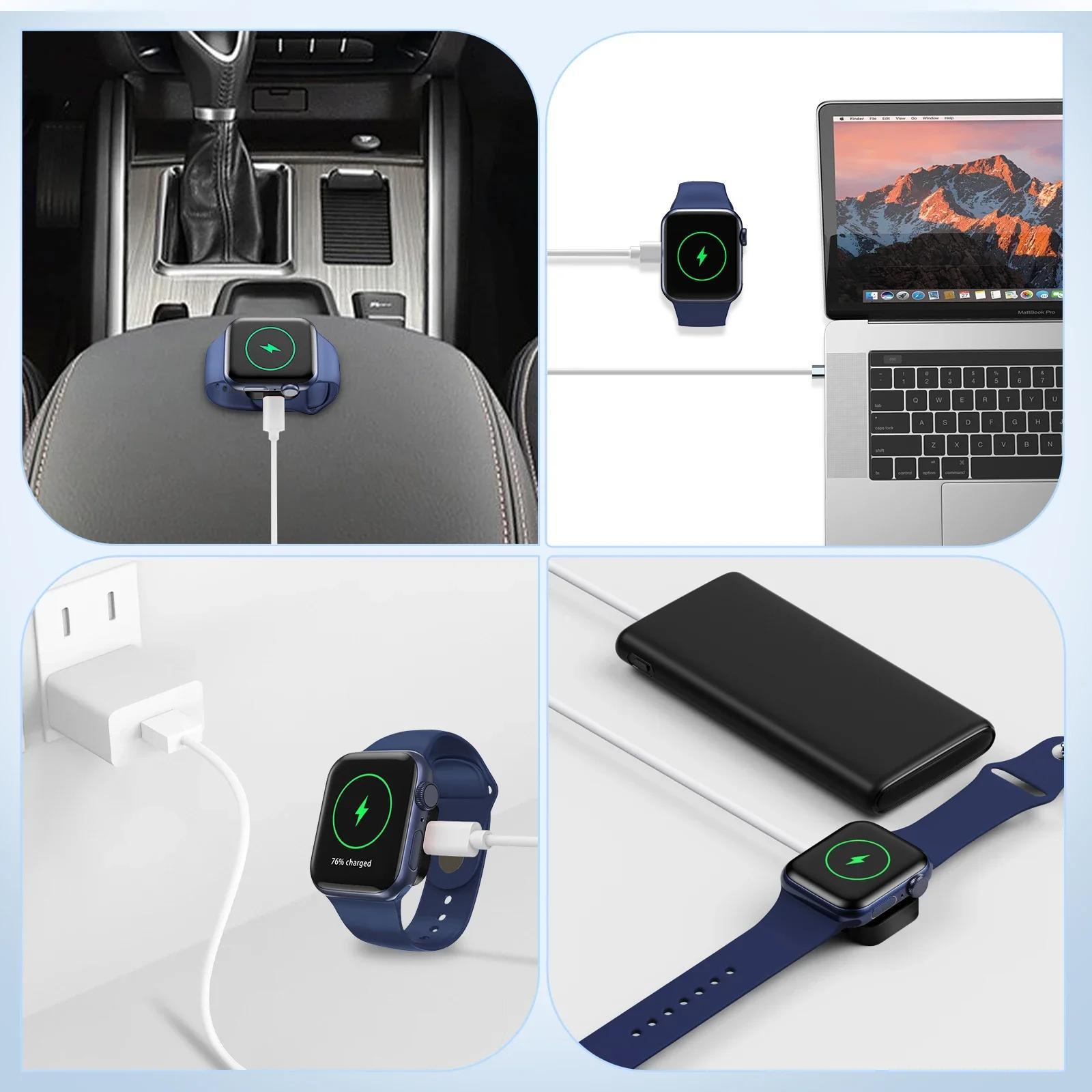 Acheter Chargeur magnétique sans fil USB-C, câble de chargement pour Apple  Watch Series 8/7/6/5/4/3/2 SE