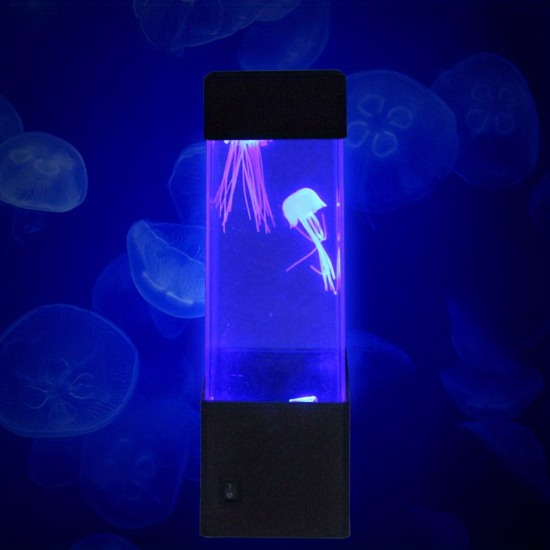 Lampe à bulle lumineuse avec Poisson, LED Aquarium avec Télécommande, 17  Couleurs, 4 Modes, Lumière RGB d'ambiance Décoration de Maison Chambre,  Cadeau pour les Enfants Adults, Noir