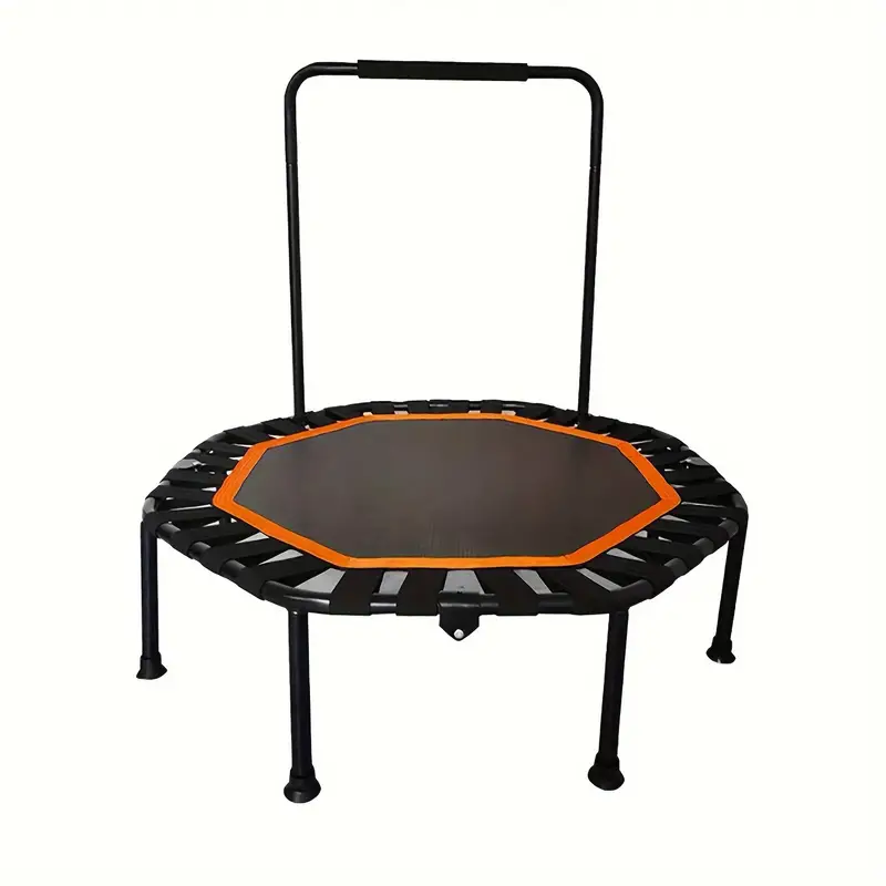 1pc foldable trampoline with adjustable foam handle fitness trampoline for jumping training body shaping details 0