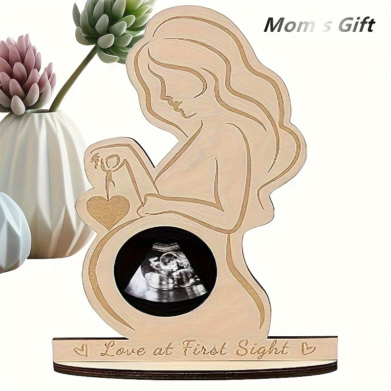 Cadre photo de bureau en forme de femme enceinte, ornements en
