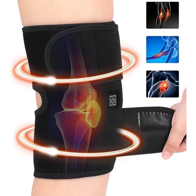 Heated Knee Brace Wrap, Knee Heating Pad For Arthritis Pain Relief,  Electric Heat Knee Support With 3 Temperature Control Thermal Therapy For  Joint So