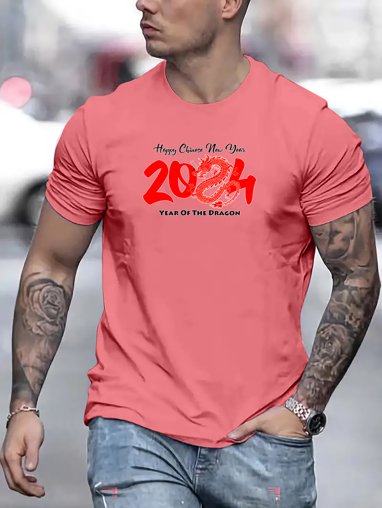 T shirt best sale chinois homme