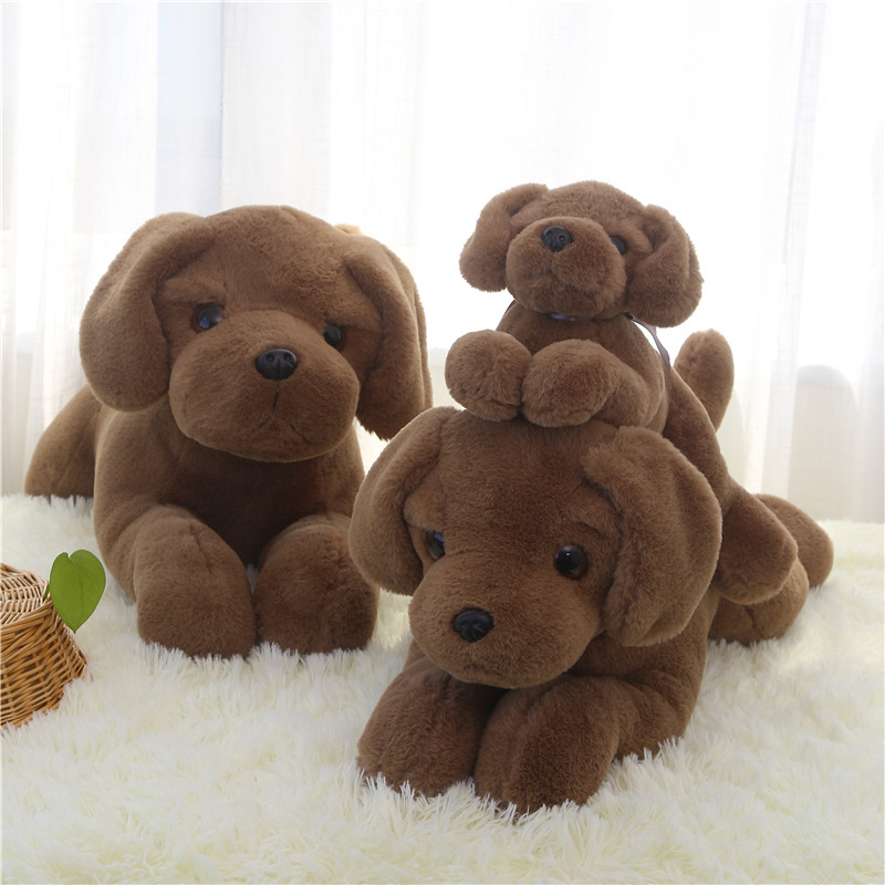 Labrador Retriever Plush Cuddle Animal Body Pillow - Chocolate Lab