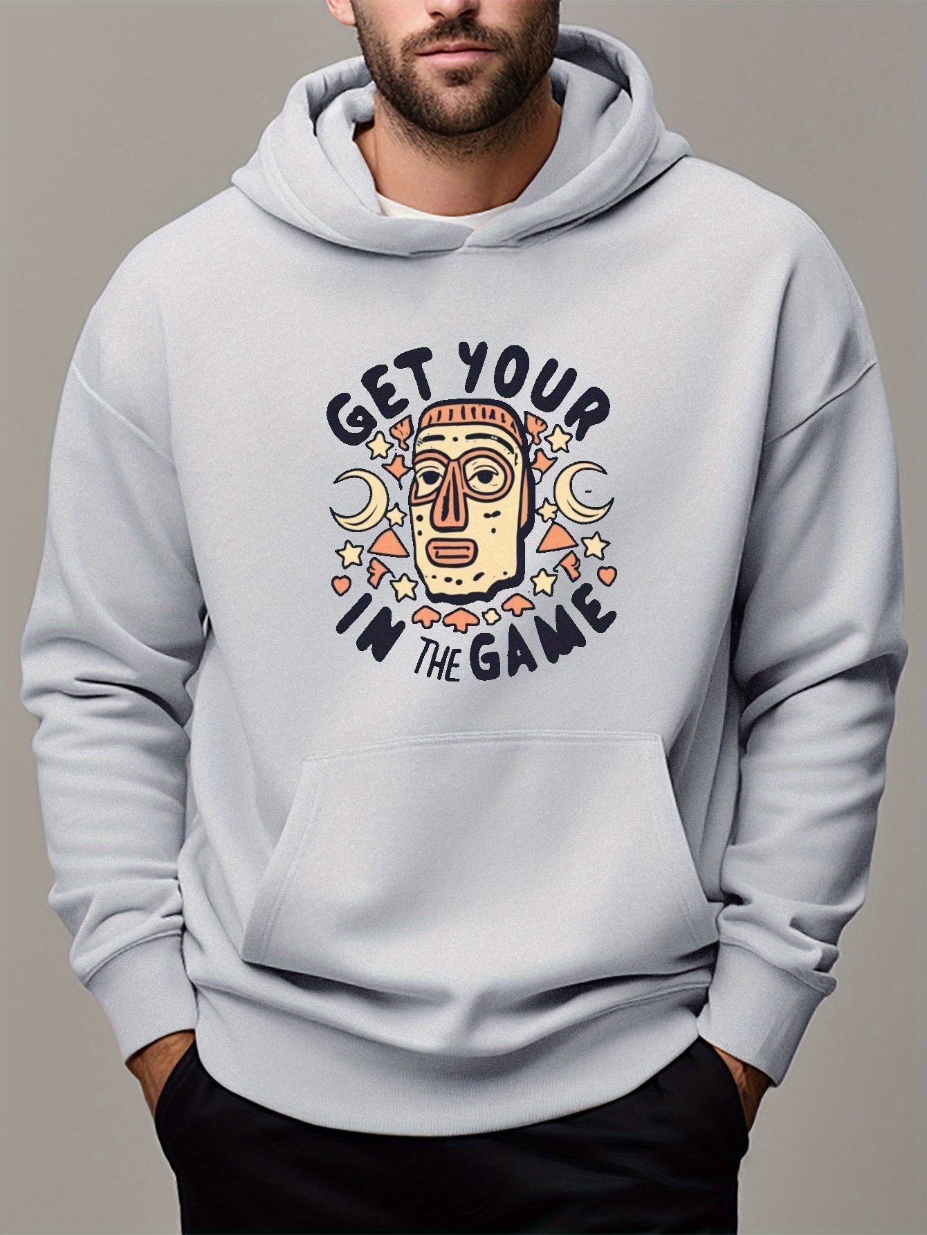 get head print hoodie cool hoodies men mens casual Temu Australia