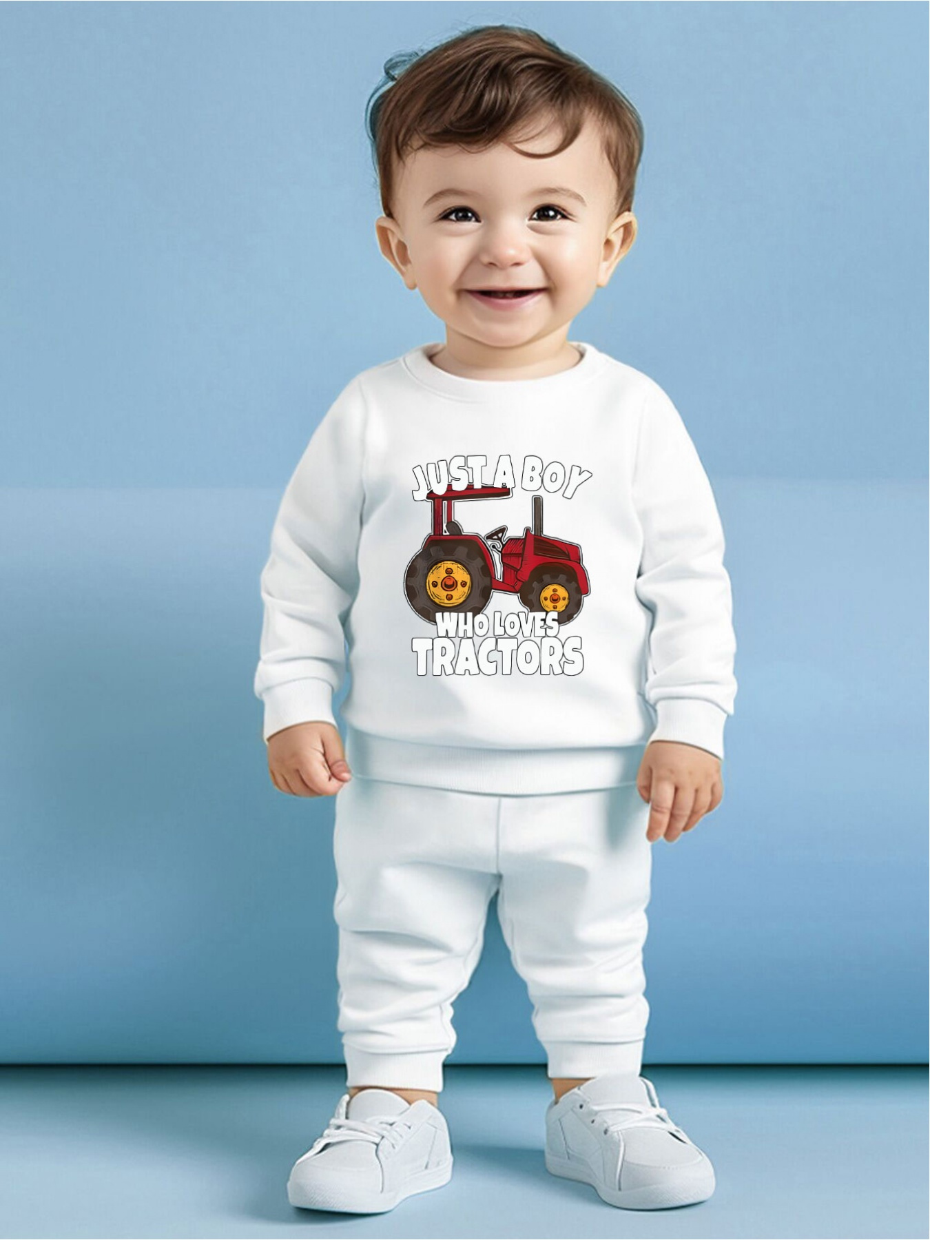 Fred's World Baby Sweatshirt Mit Helikopter Print - Bio Baumwolle Mit Knöpfen