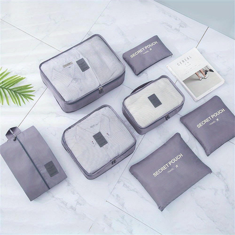 Waterproof Oxford Cloth Sleeping Bag Storage Bag 7 Piece Set