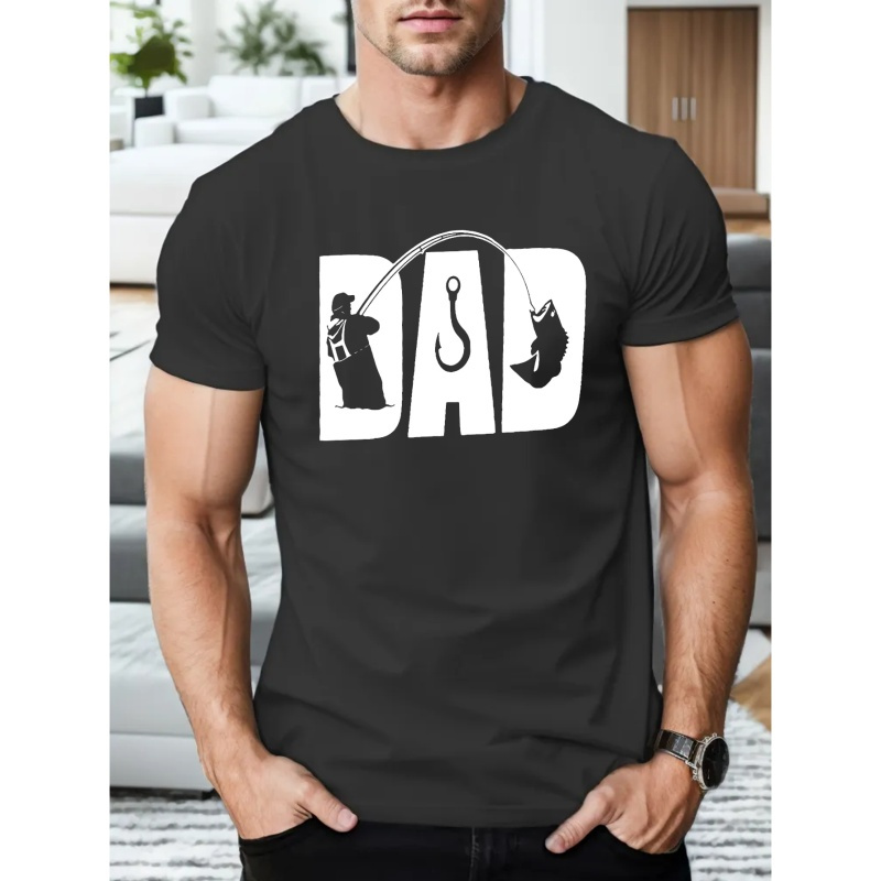 

T-shirt Imprimé DAD, T-shirts Pour Hommes, T-shirt Décontracté À Manches Courtes Pour L'été