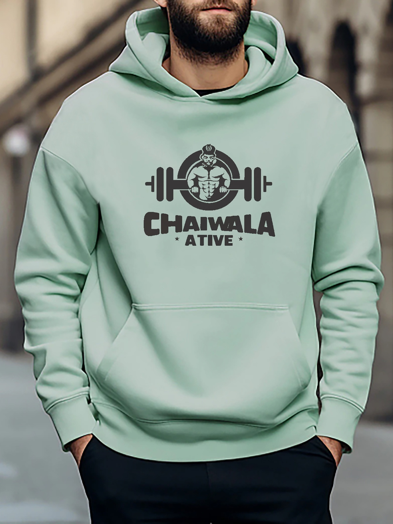 Fitness Gym Chaiwala Active Print Hoodie Cool Hoodies Men Temu