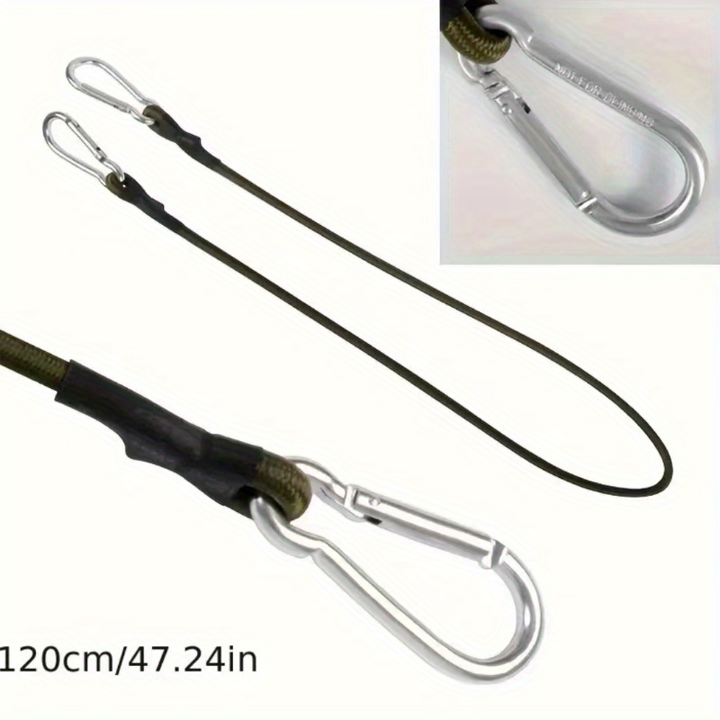 Bungee Cords With Carabiner Clips 8mm Adjustable Elasticity Rope