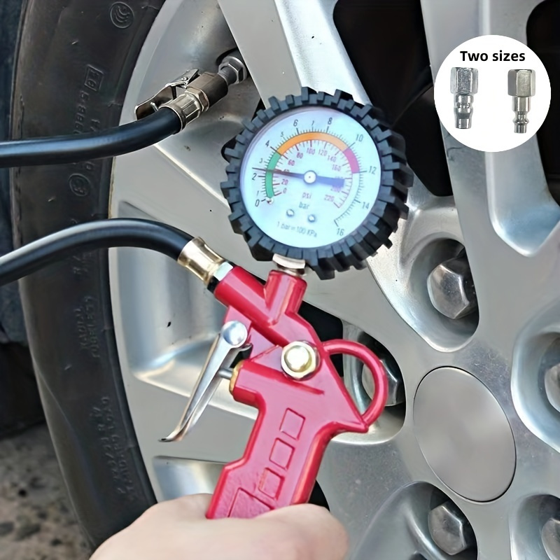 Gonfleur numérique LCD de pneus avec manomètre 0-200psi, pour camion,  voiture, vélo, testeur de pression