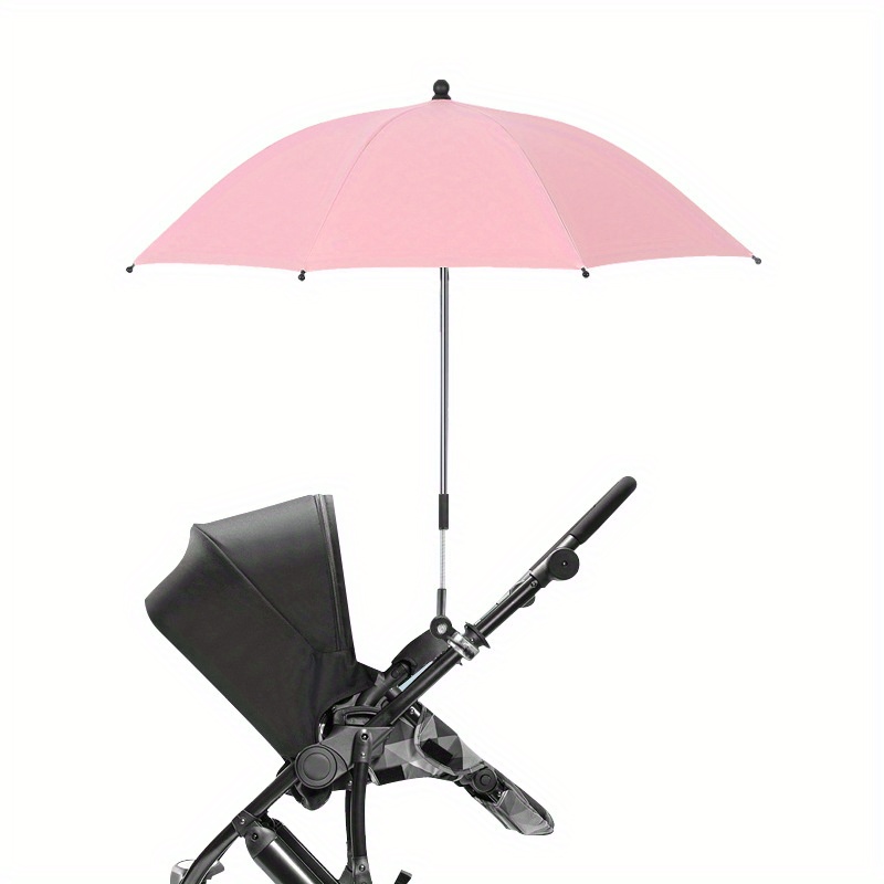 sunshade adjustable uv protection umbrella suitable for bicycles wheelchairs and beach chairs waterproof umbrella