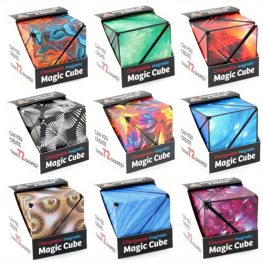 3D Changable Magnetic Magic Cube Asst