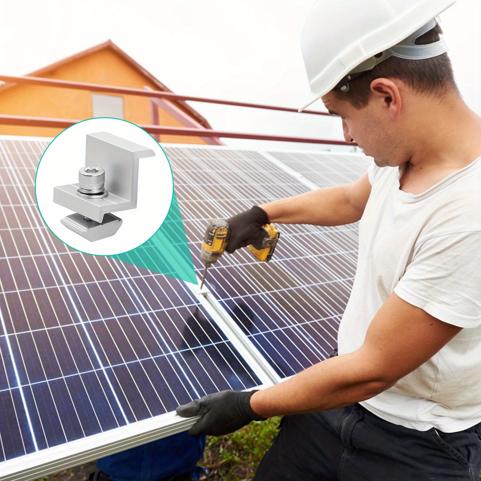 4pcs Brackets For Solar Module Installation Adjustable Fixing Solar