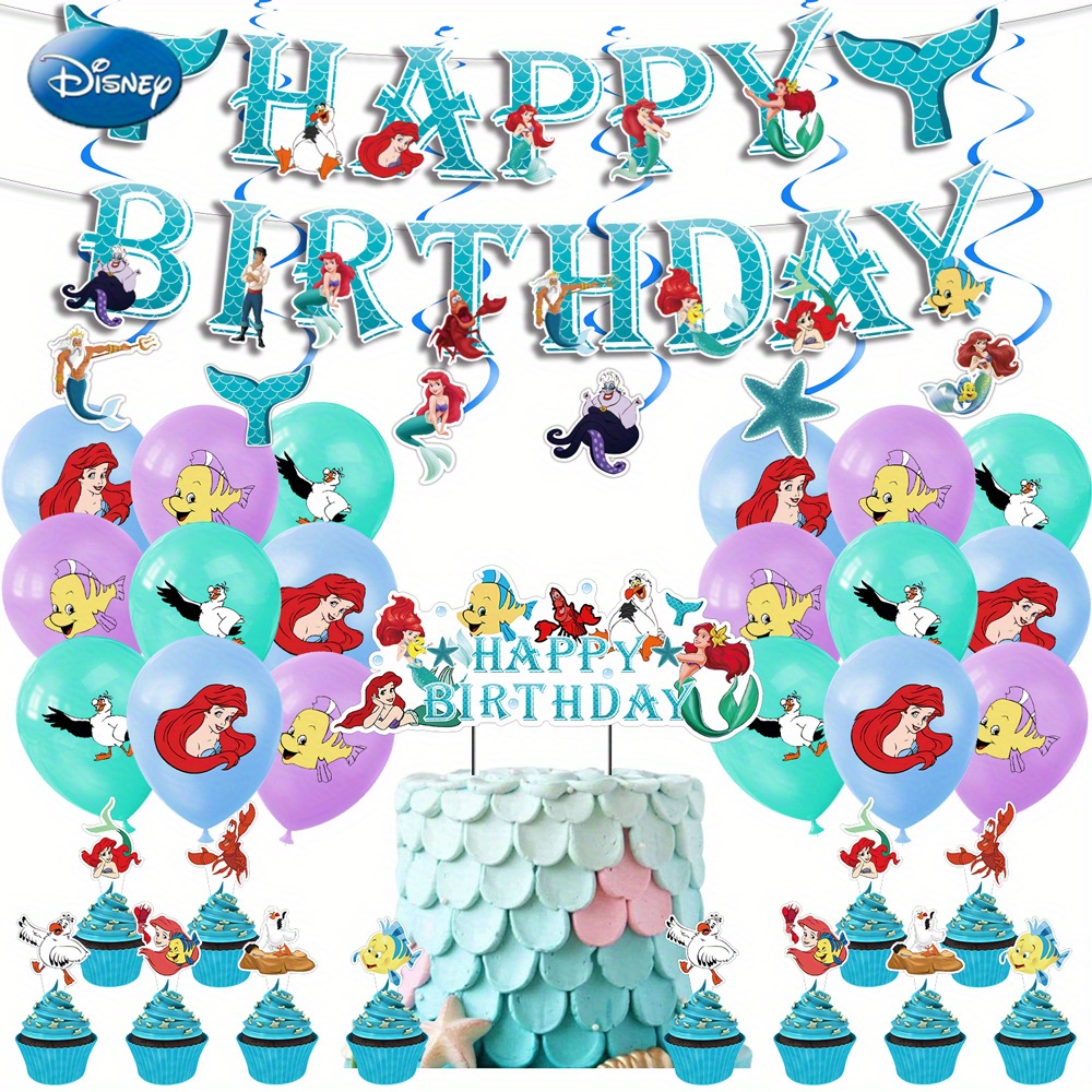 Decoración Cumpleaños de la Sirenita - Decoración y más