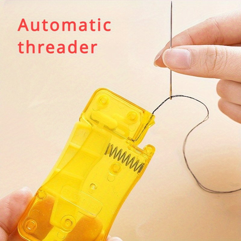 

1pc - Diy Sewing Tool, Insertion Assistant, Threading For Household Sewing Machines, Thread -shaped Threading In Red &