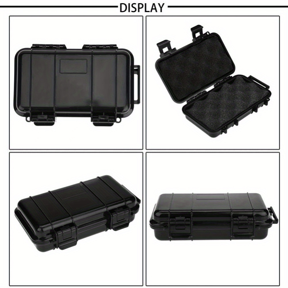 1pc Shockproof Sealed Safety Case Toolbox Airtight Waterproof Tool