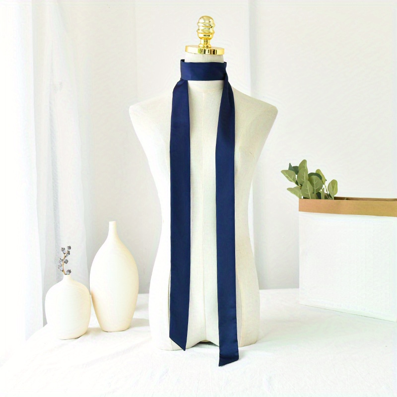 long neckerchief skinny hair bands women long ribbon scarfs Temu