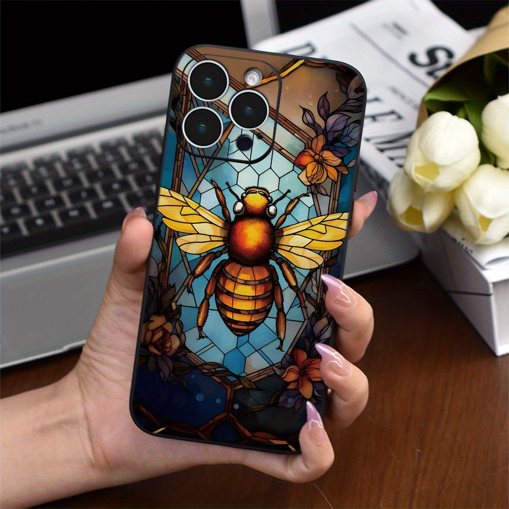 

Creative Little Bee Print Phone Case For Iphone 15 14 13 12 11 Xs Xr X 7 8 Plus Pro Max Mini