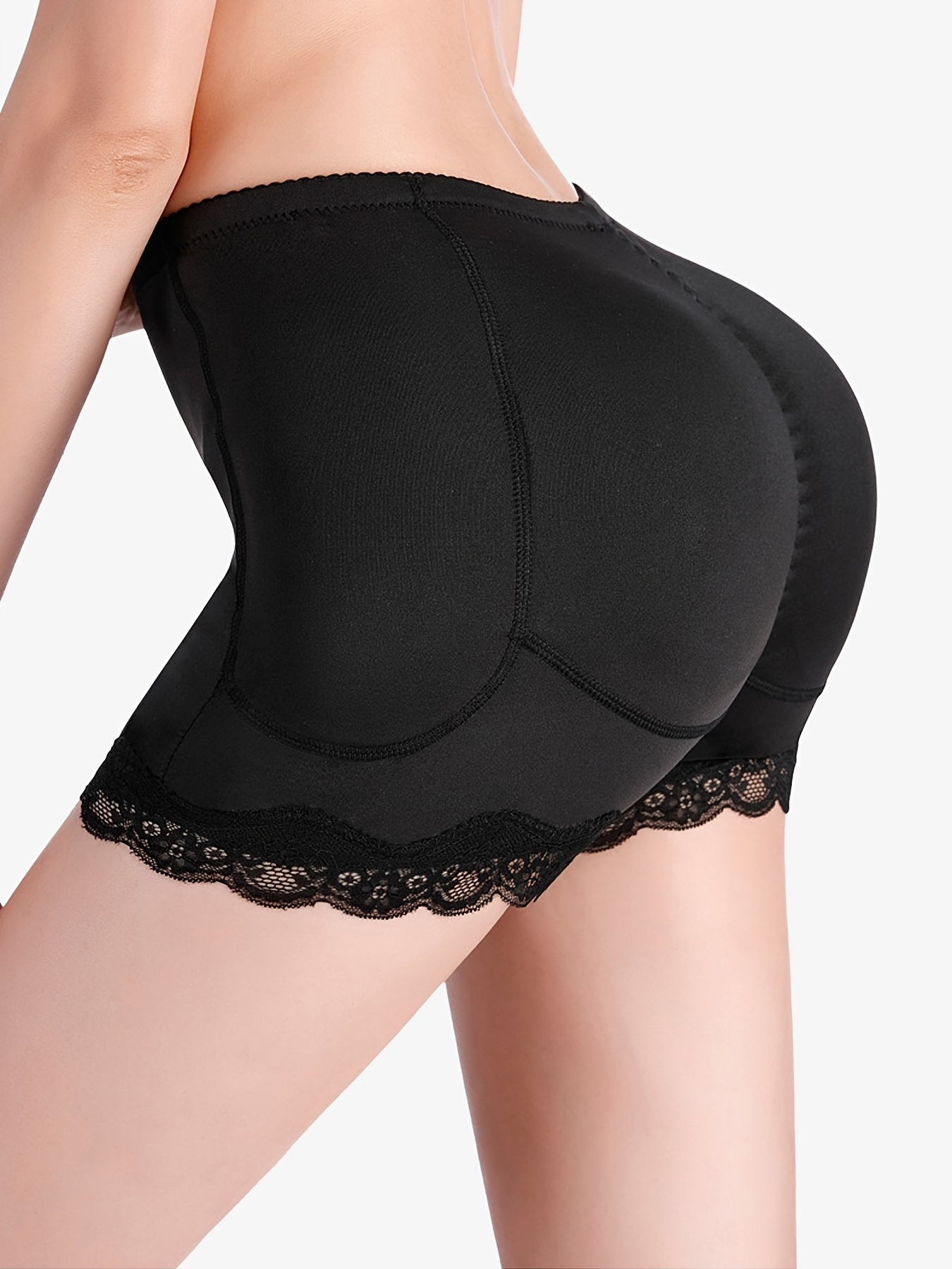 Lace Trim Padded Shapewear Panty